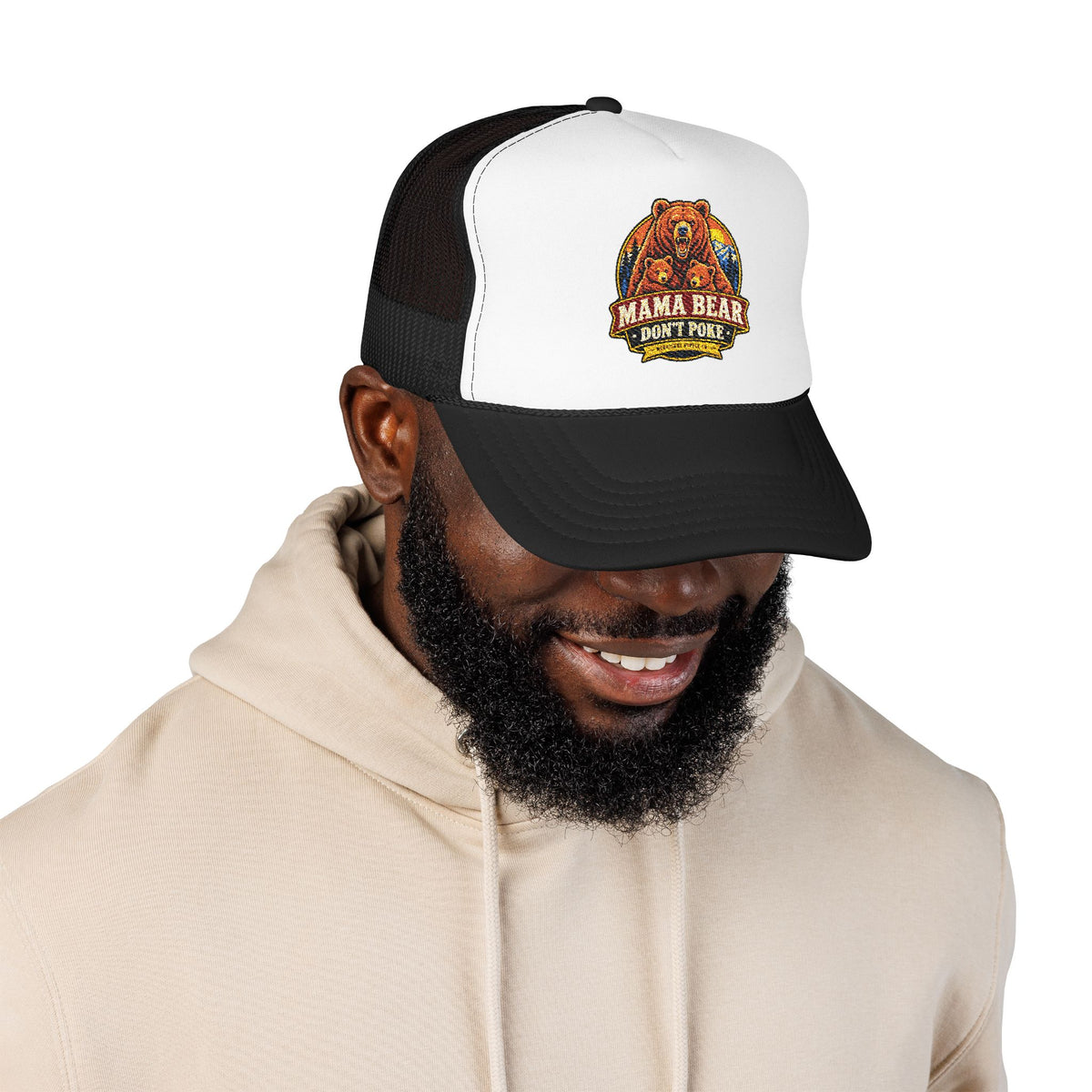 Mama Bear Don't Poke Foam Trucker Hat