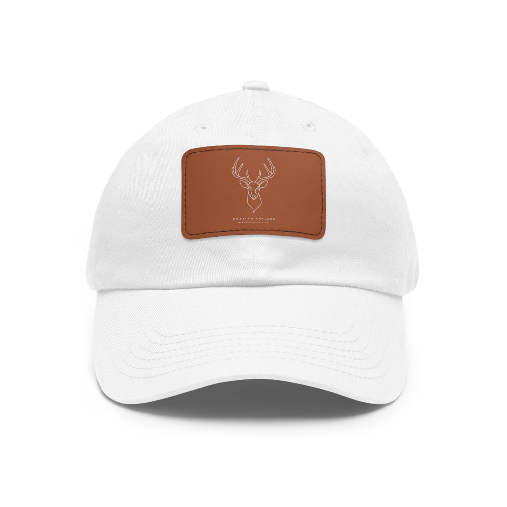 Chasing Antlers Leather Patch Dad Hat
