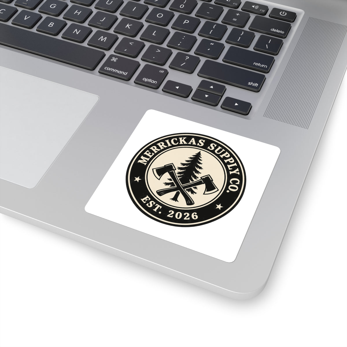 Merrickas Heritage Axe Badge Sticker
