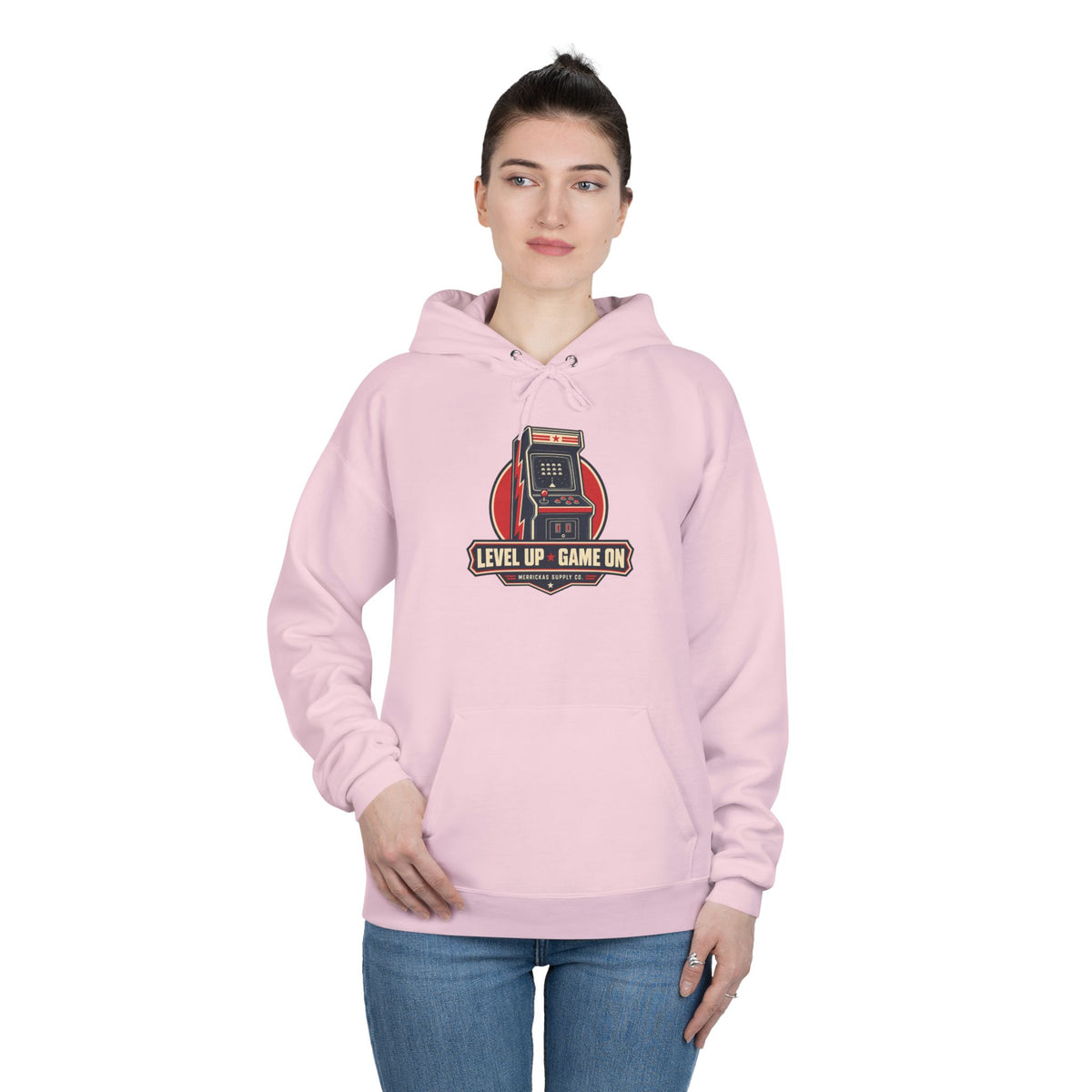Level Up Game On Heavyweight Hoodie
