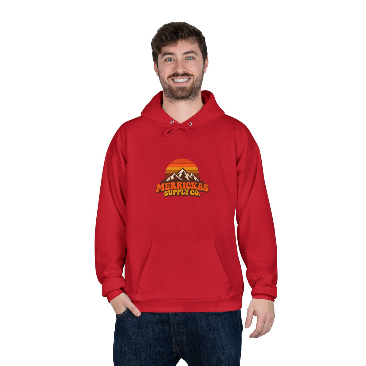 Merrickas Retro Sunset Mountain Hoodie