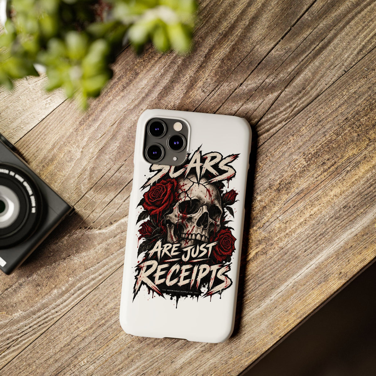Scars Are Just Receipts Phone Case