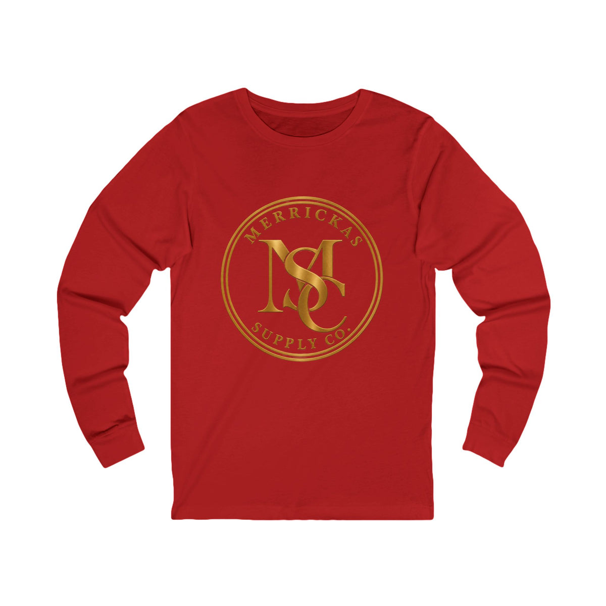Merrickas Gold MSC Monogram Long Sleeve Tee