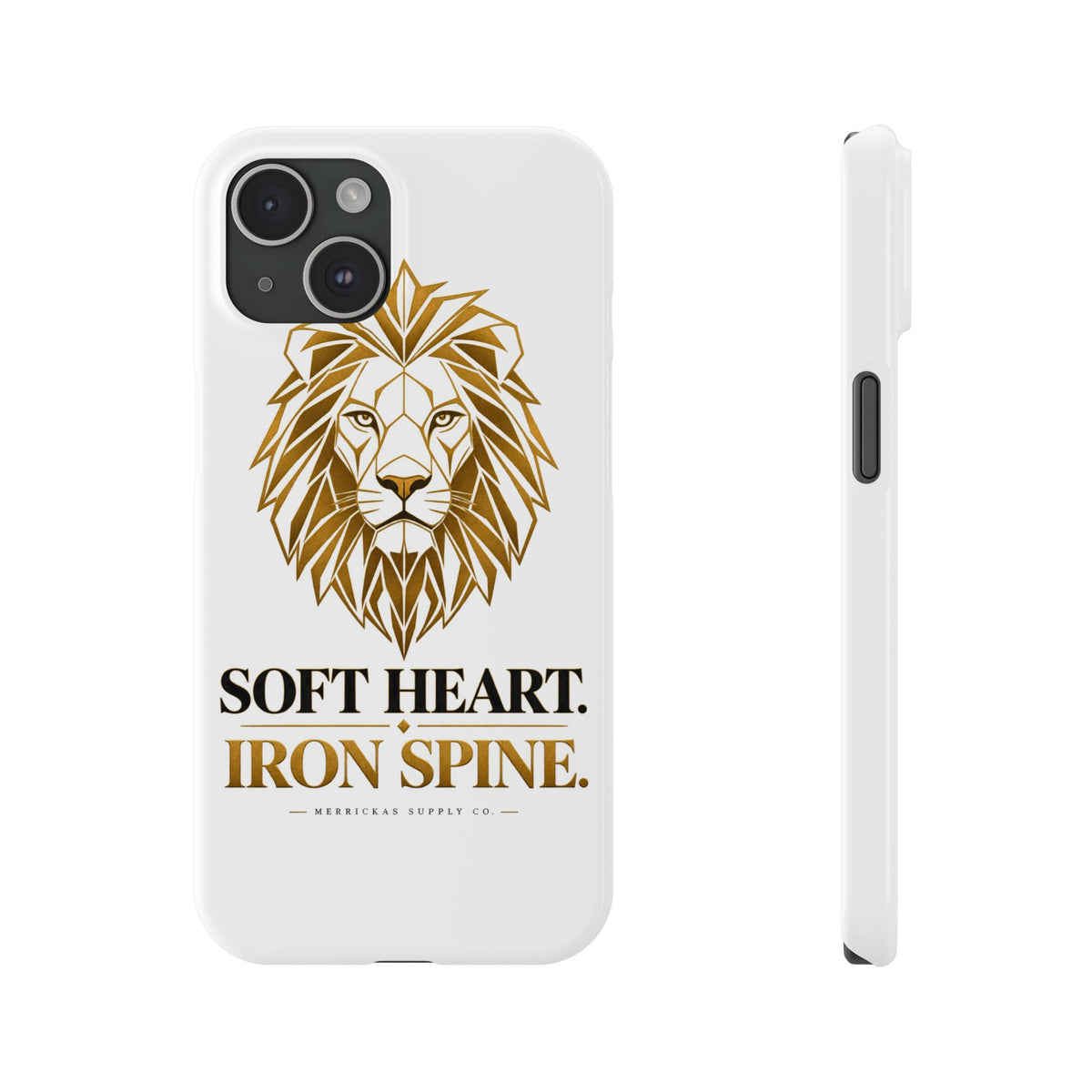 Soft Heart Iron Spine Phone Case
