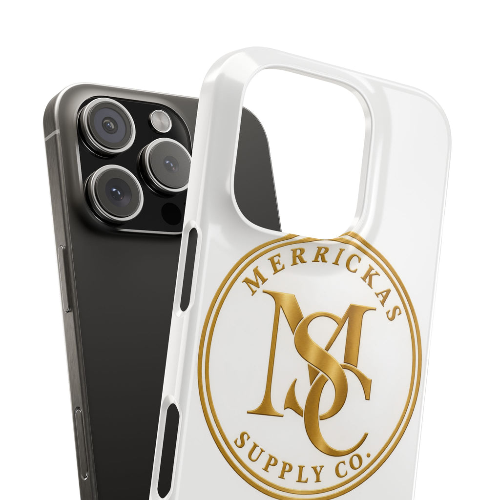 Merrickas Gold MSC Monogram Phone Case