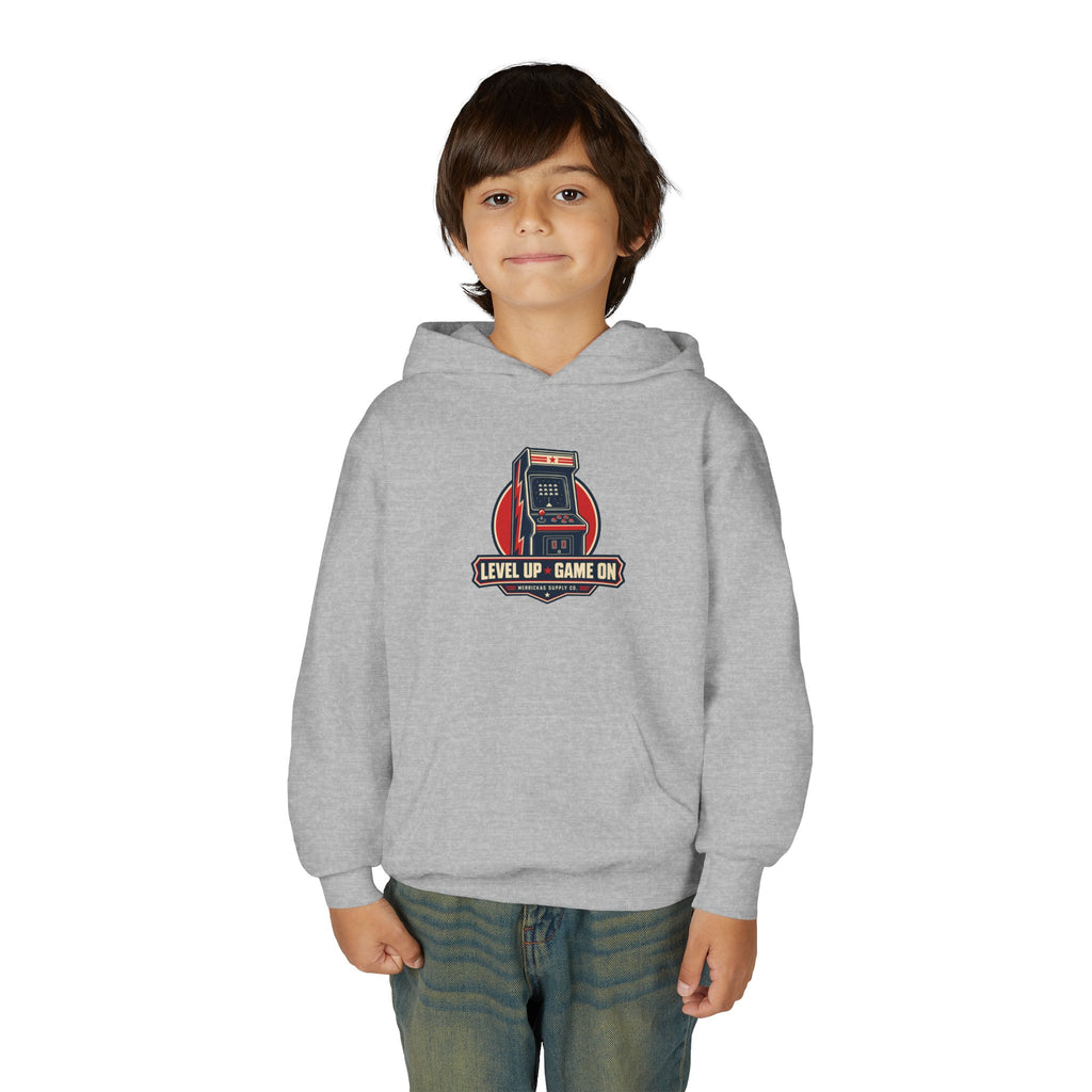 Level Up Game On Youth Hoodie