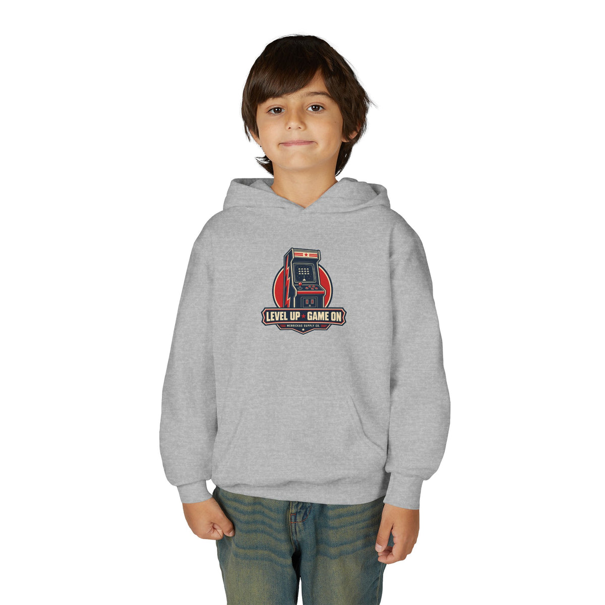 Level Up Game On Youth Hoodie