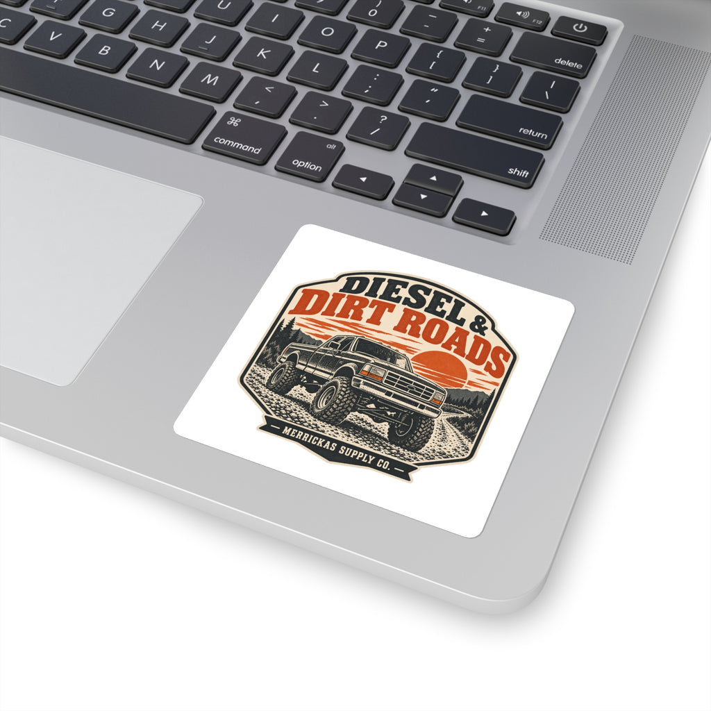 Diesel & Dirt Roads Sticker