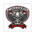 Merrickas Ride Hard Winged Skull Sticker