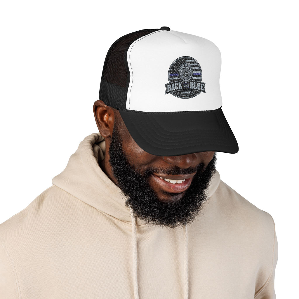 Back The Blue Foam Trucker Hat