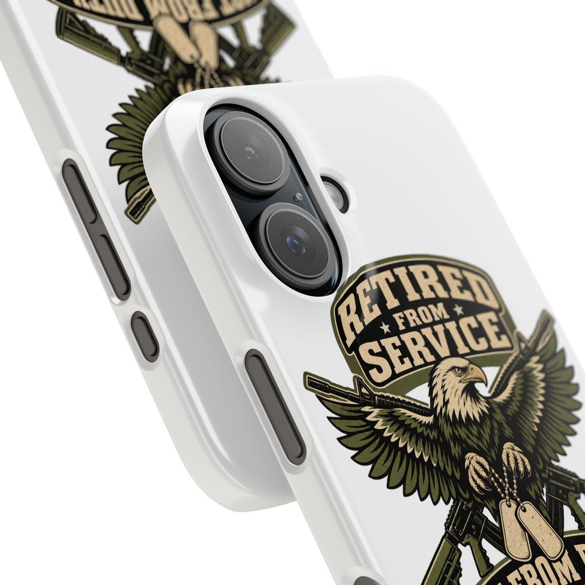 Retired From Service Not From Duty Phone Case
