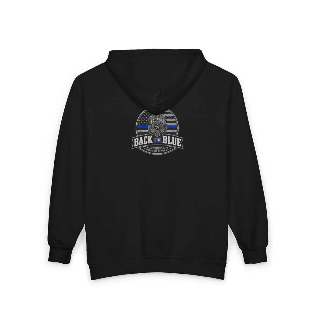 Back The Blue Zip Hoodie