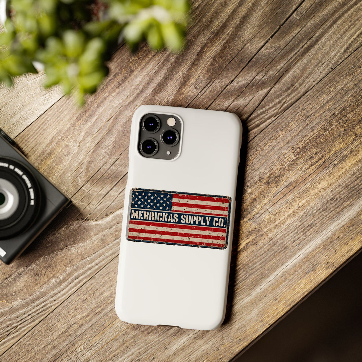 Merrickas American Flag Patch Phone Case