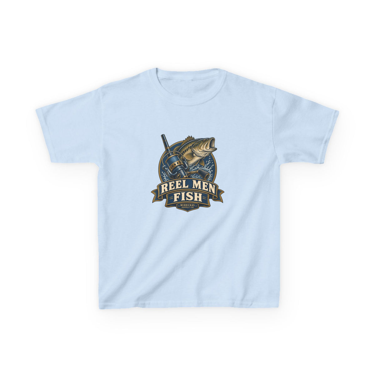 Reel Men Fish Kids Tee