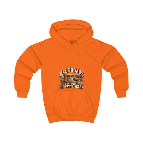 Backroads Fix What Highways Break Kids' Hoodie