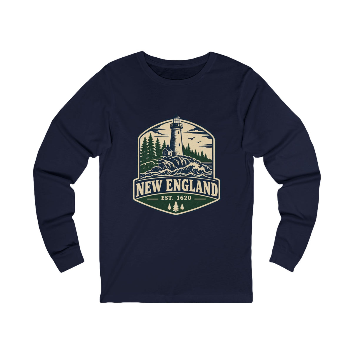 New England Lighthouse Long Sleeve Tee