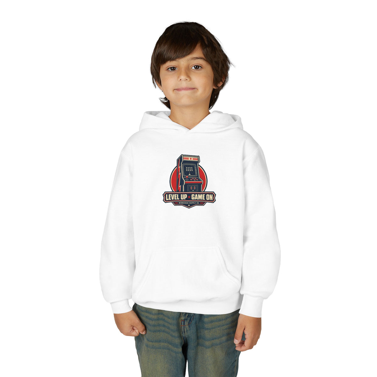 Level Up Game On Youth Hoodie