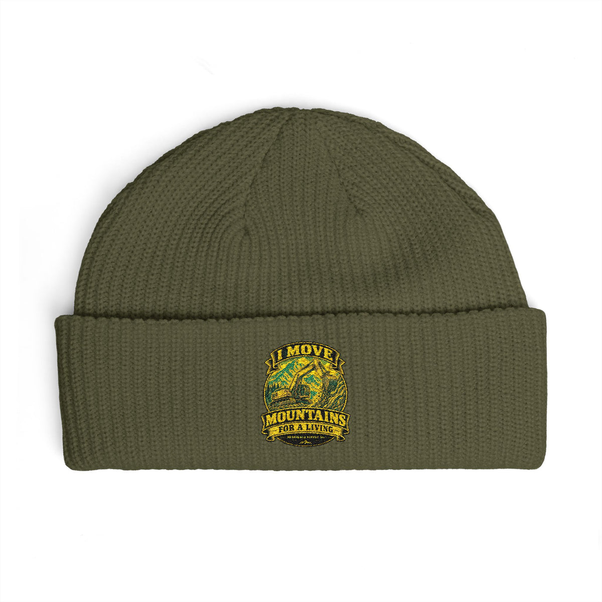 I Move Mountains For A Living Cuff Beanie