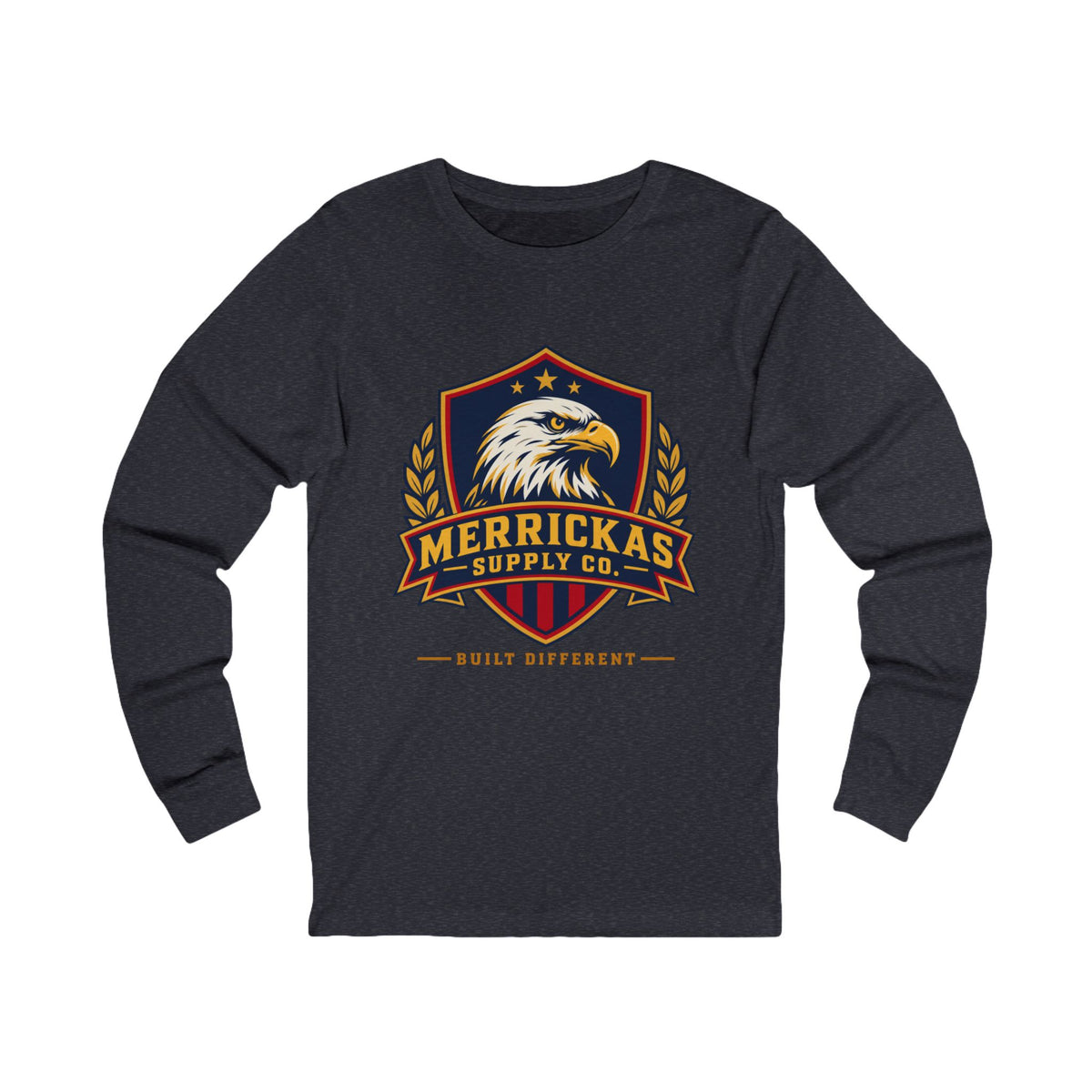 Merrickas Eagle Shield Crest Long Sleeve Tee