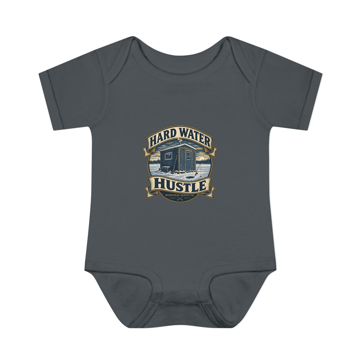 Hard Water Hustle Baby Onesie