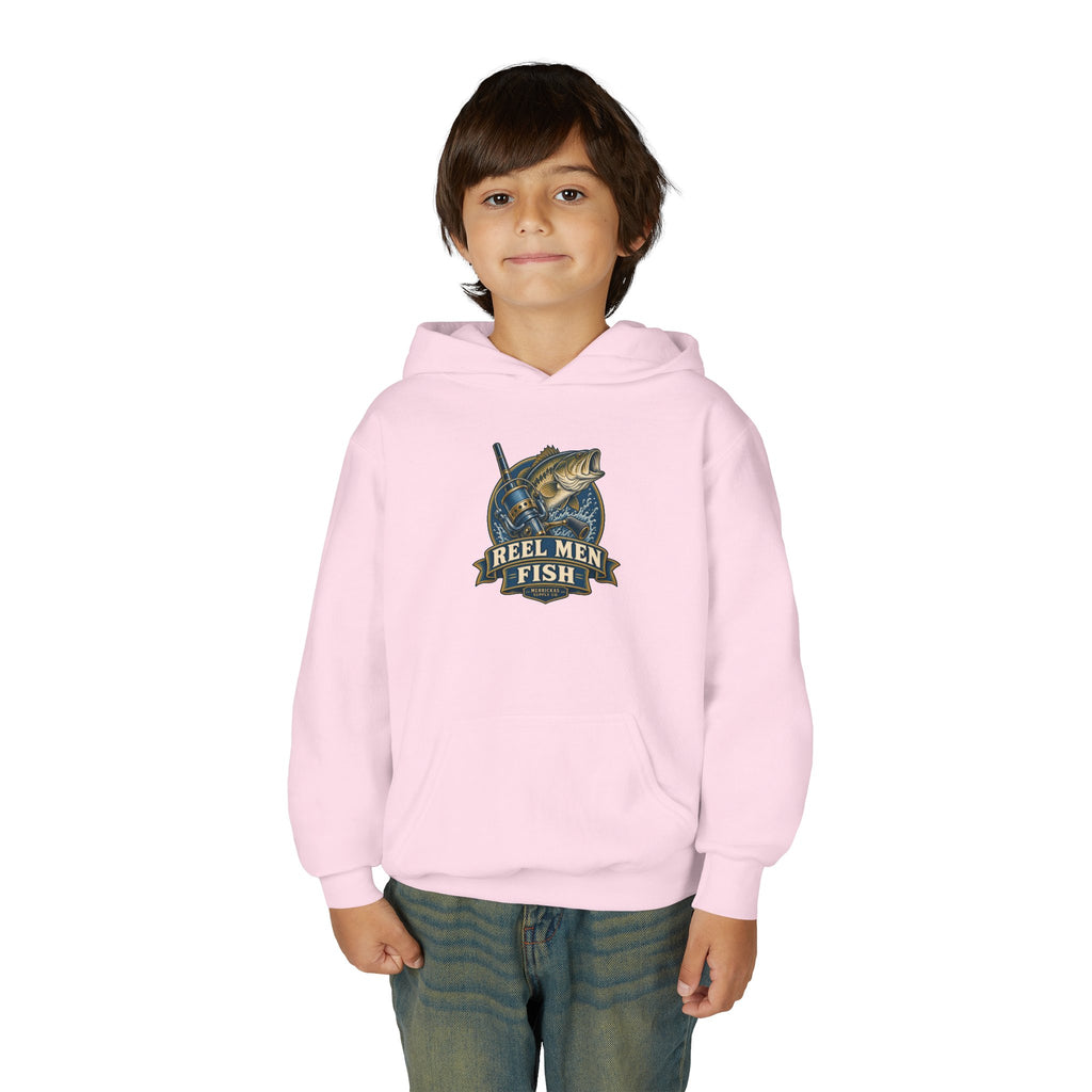 Reel Men Fish Youth Hoodie