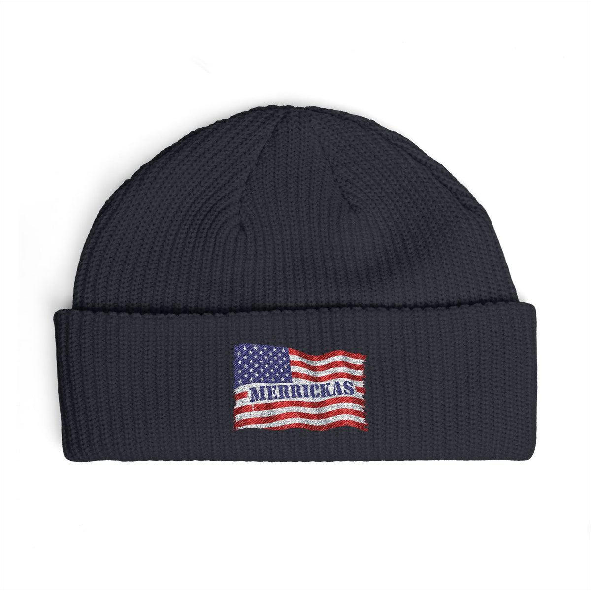 Merrickas Flag Cuff Beanie