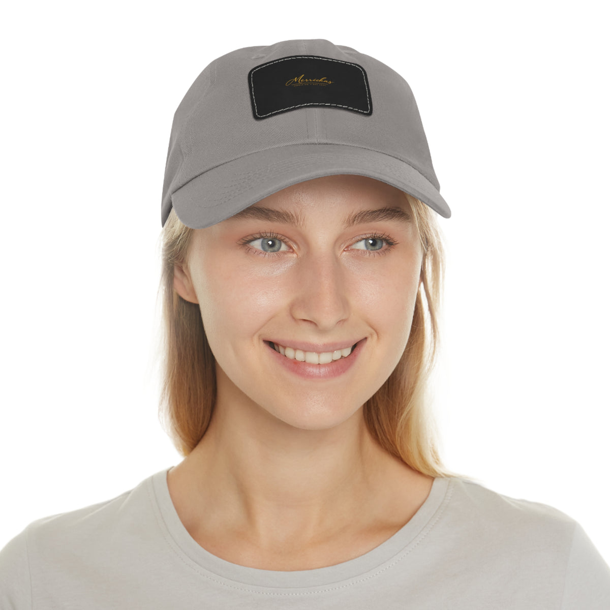 Merrickas Signature Leather Patch Dad Hat