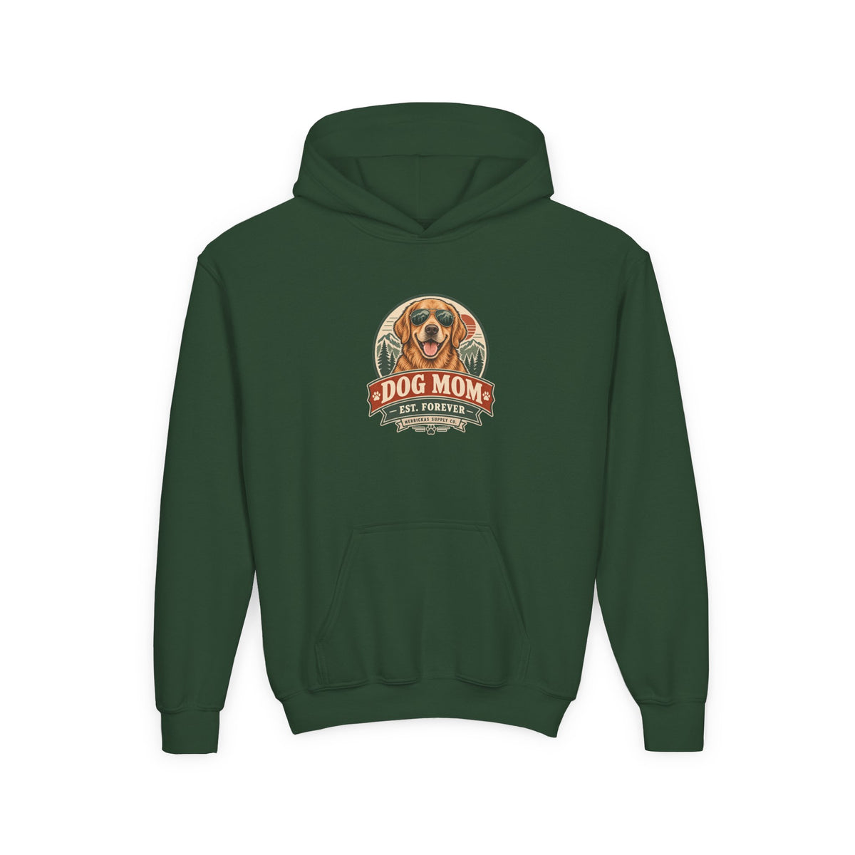 Dog Mom Est. Forever Youth Hoodie