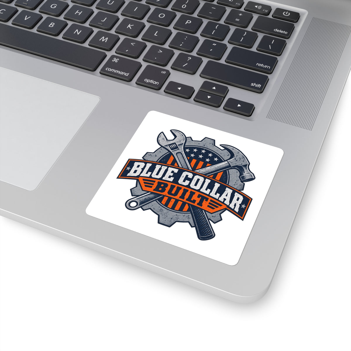 Blue Collar Built Sticker