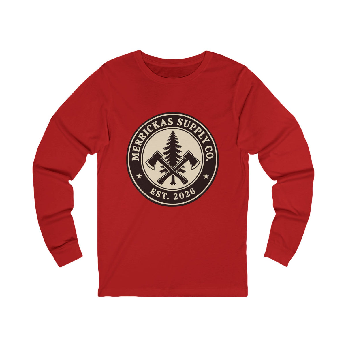 Merrickas Heritage Axe Badge Long Sleeve Tee