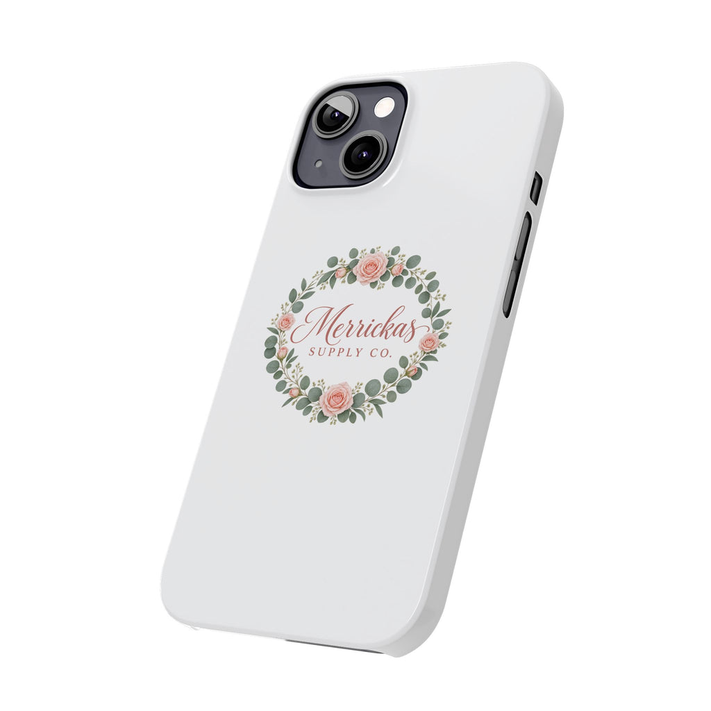 Merrickas Rose Wreath Script Phone Case