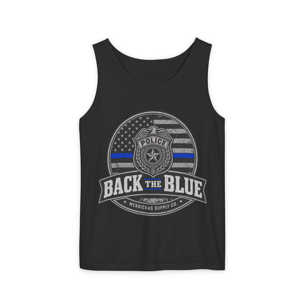 Back The Blue Garment-Dyed Tank