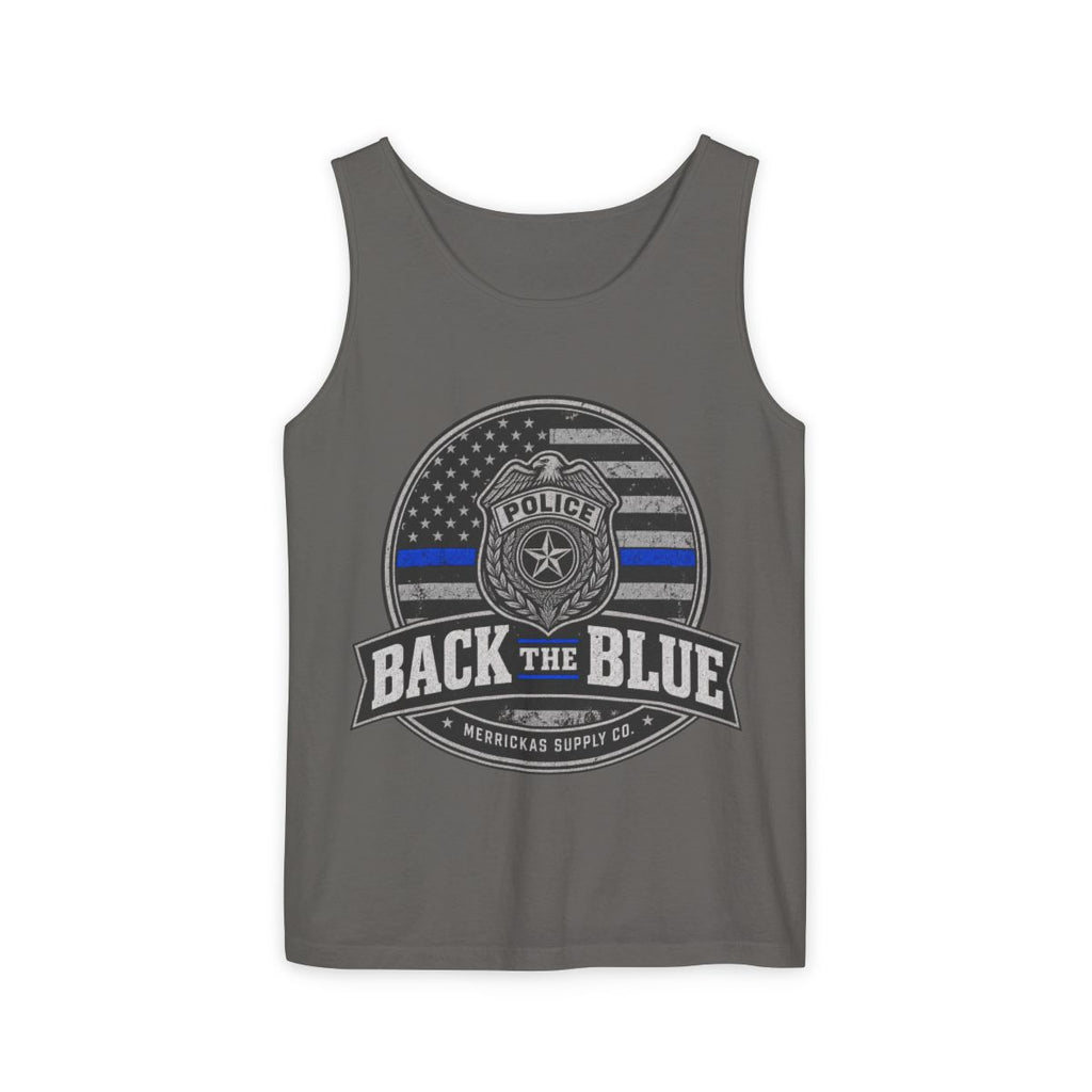 Back The Blue Garment-Dyed Tank