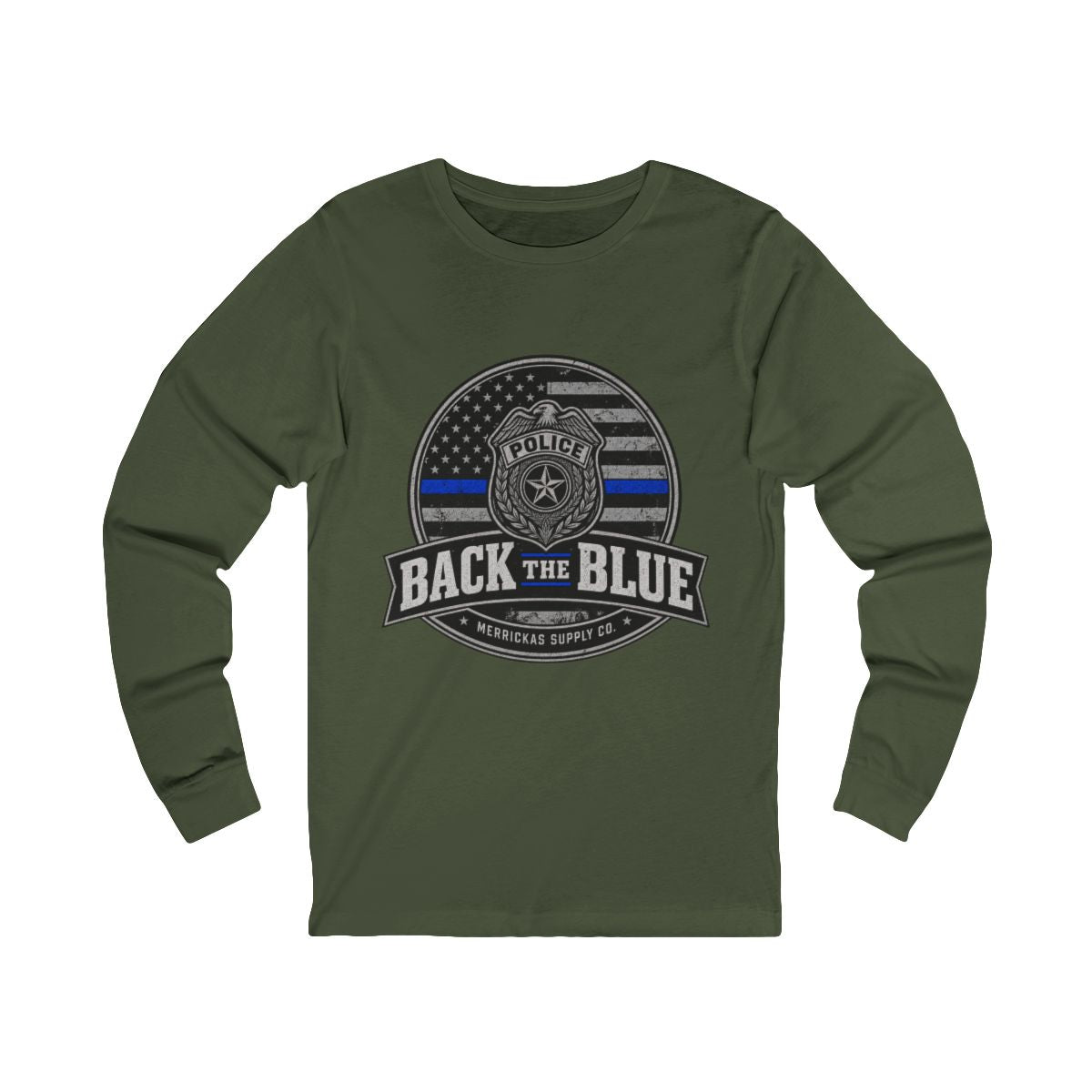 Back The Blue Long Sleeve Tee