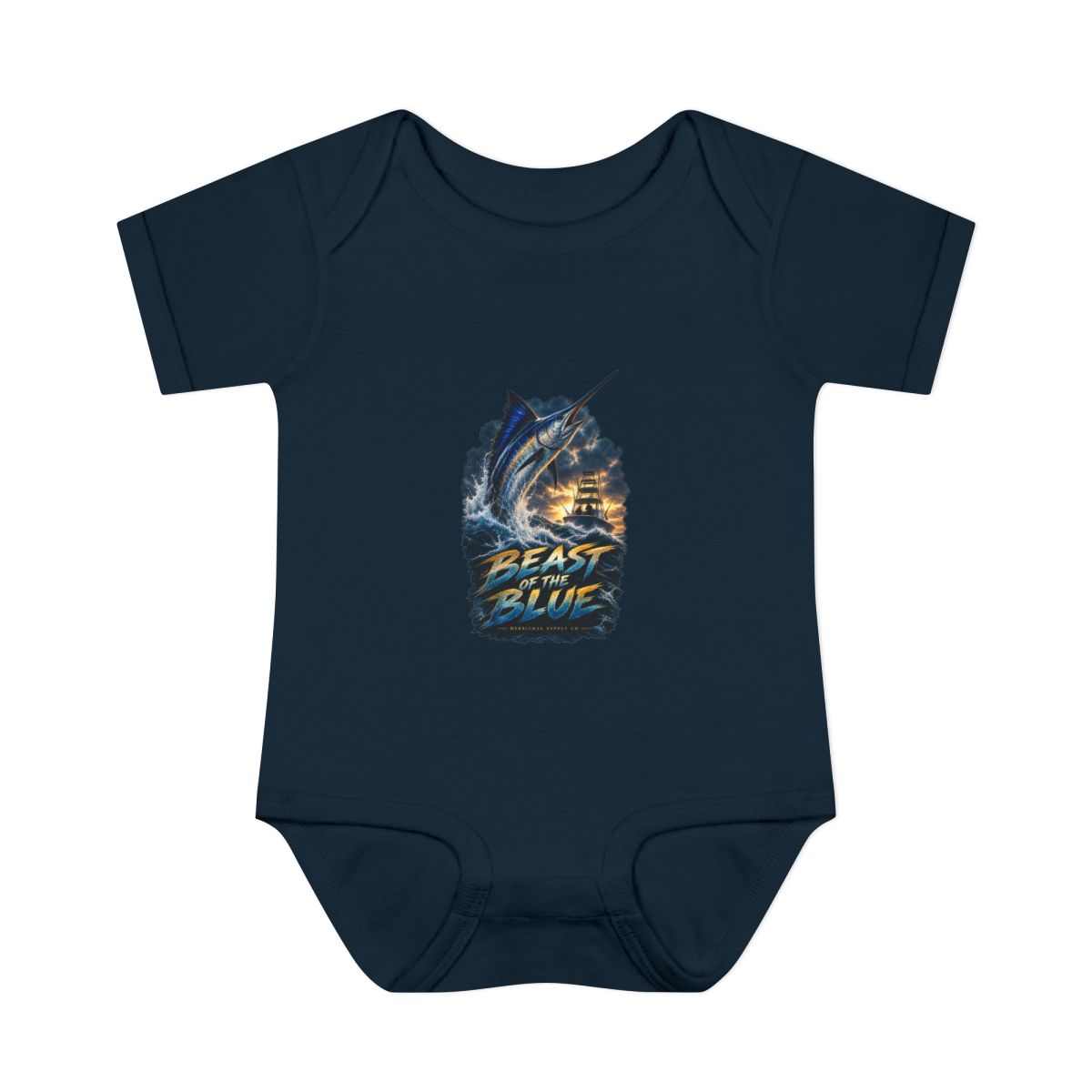 Beast Of The Blue Baby Onesie