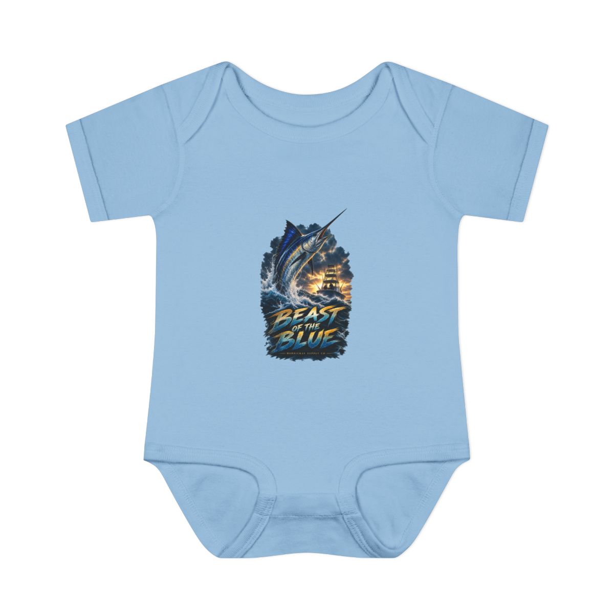 Beast Of The Blue Baby Onesie