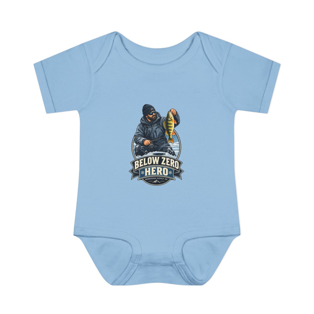 Below Zero Hero Baby Onesie