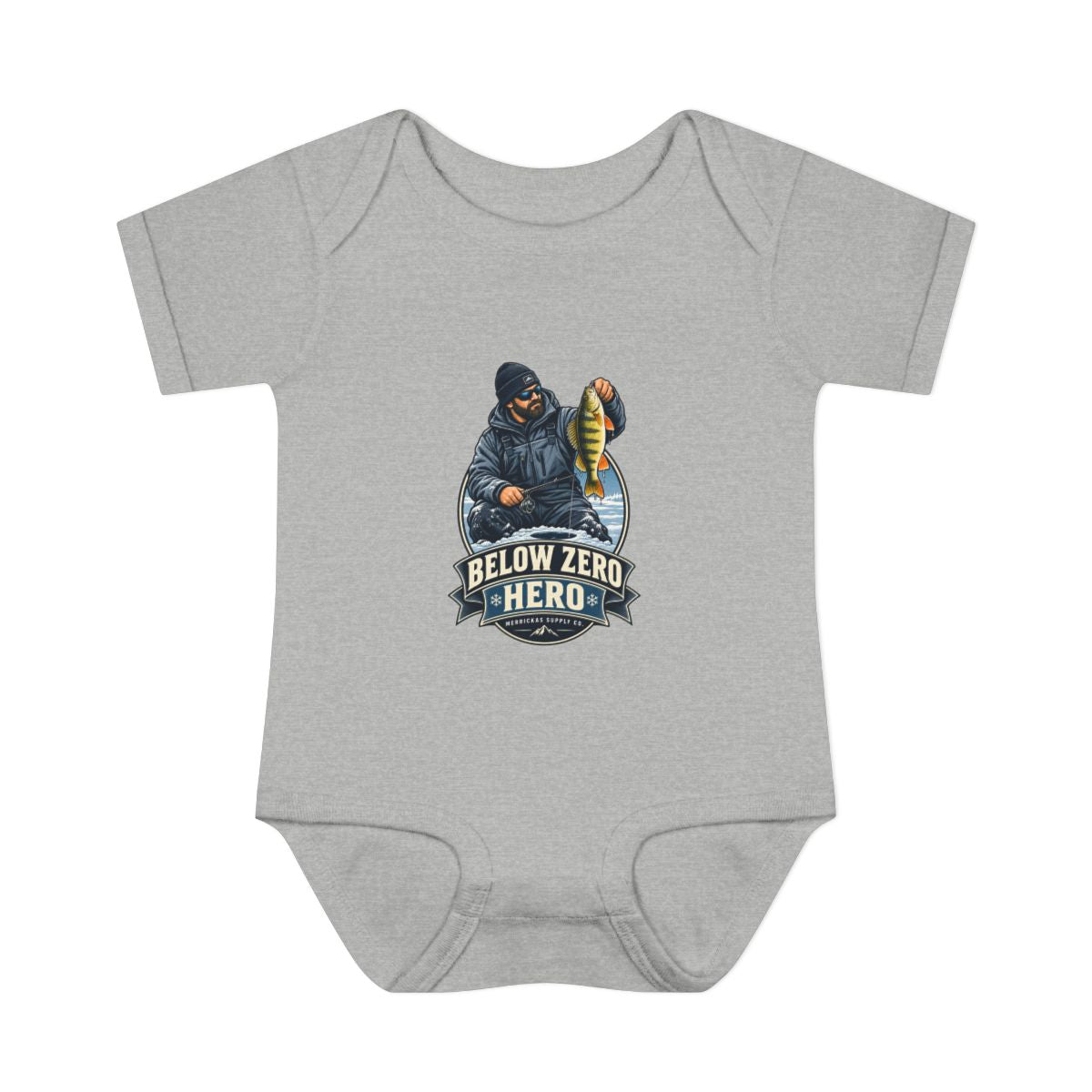 Below Zero Hero Baby Onesie