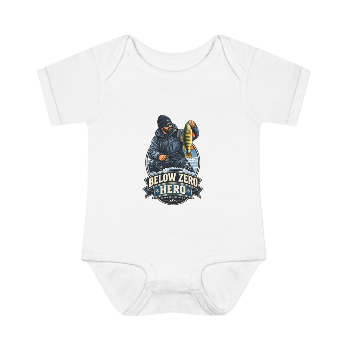 Below Zero Hero Baby Onesie