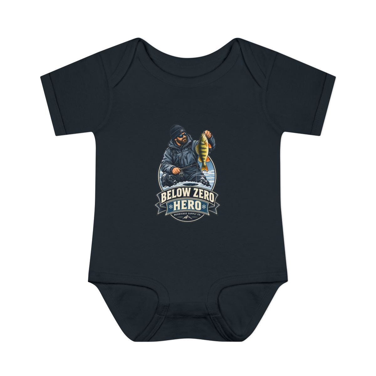 Below Zero Hero Baby Onesie