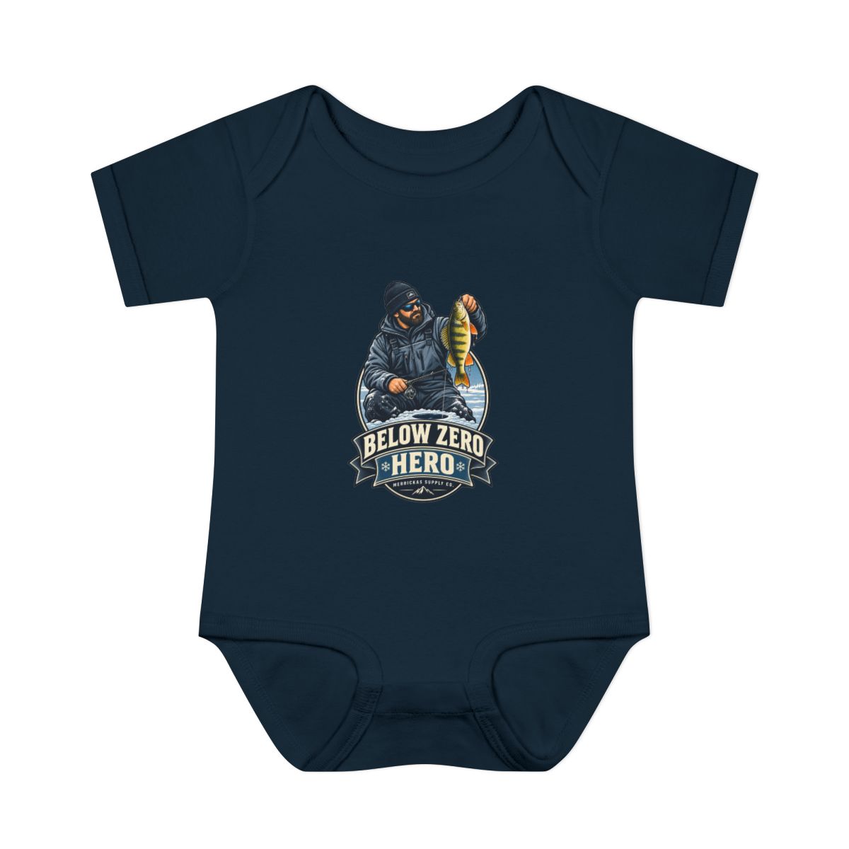 Below Zero Hero Baby Onesie