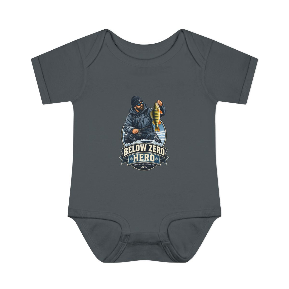 Below Zero Hero Baby Onesie