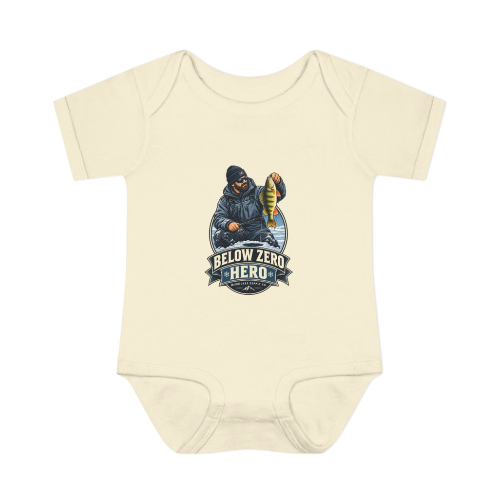 Below Zero Hero Baby Onesie
