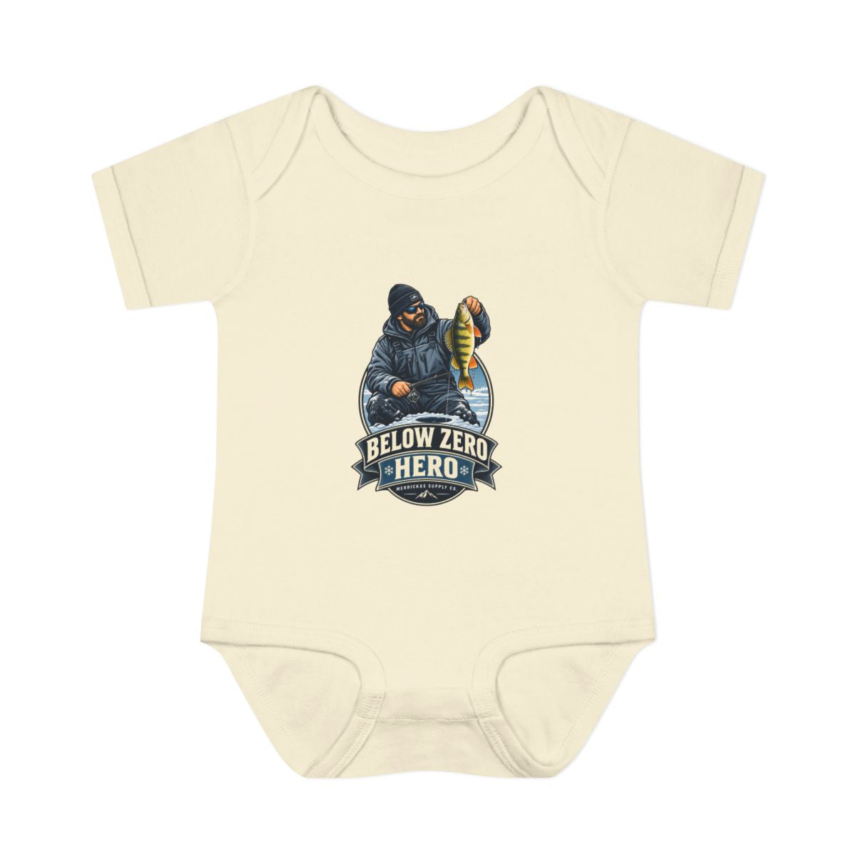 Below Zero Hero Baby Onesie