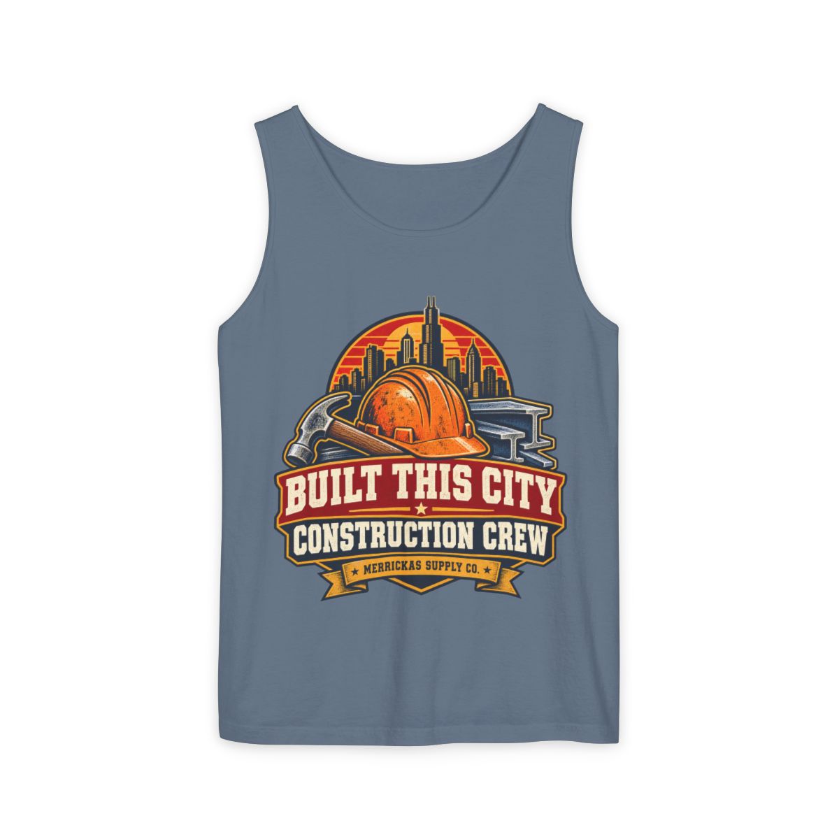 Built This City Garment-Dyed Tank