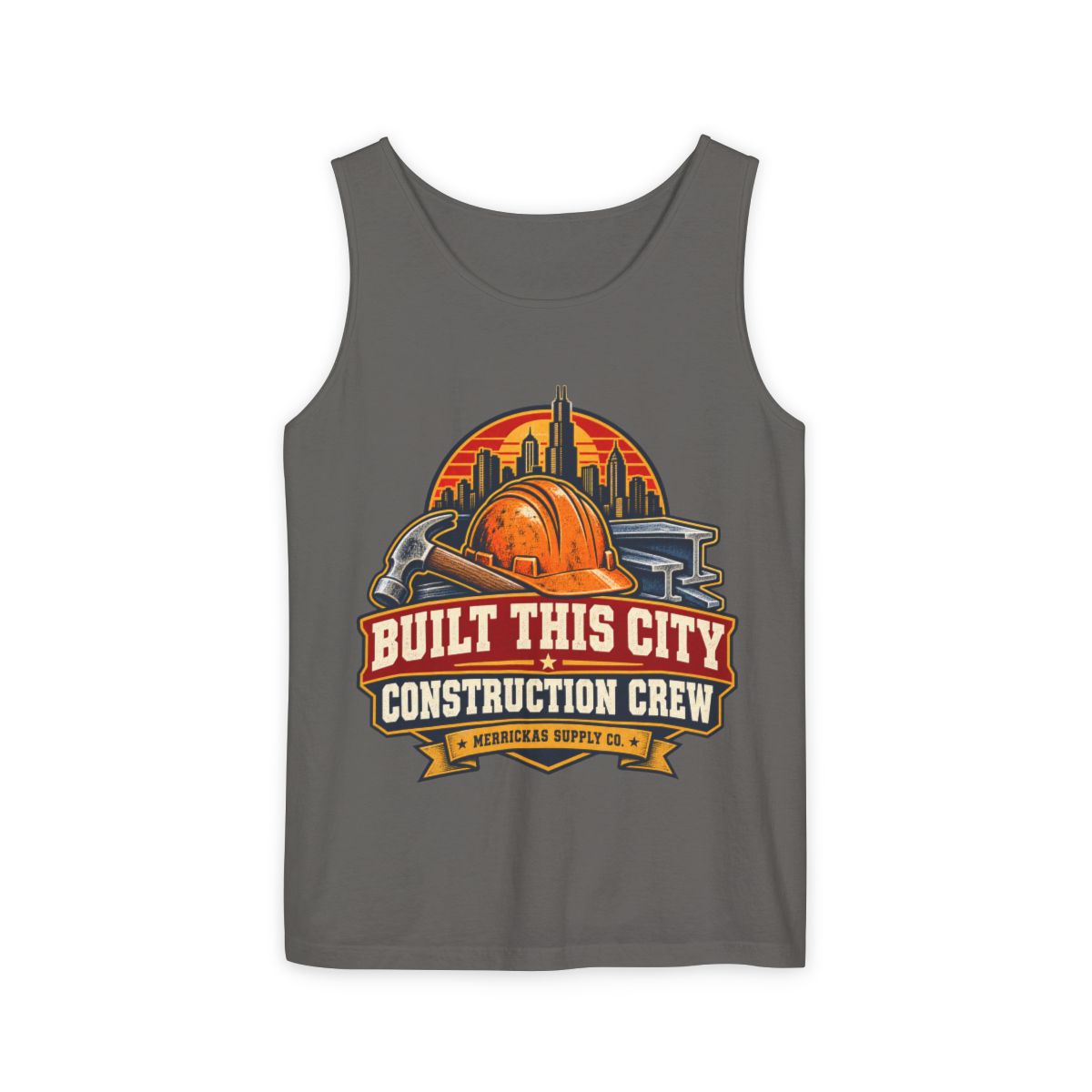 Built This City Garment-Dyed Tank