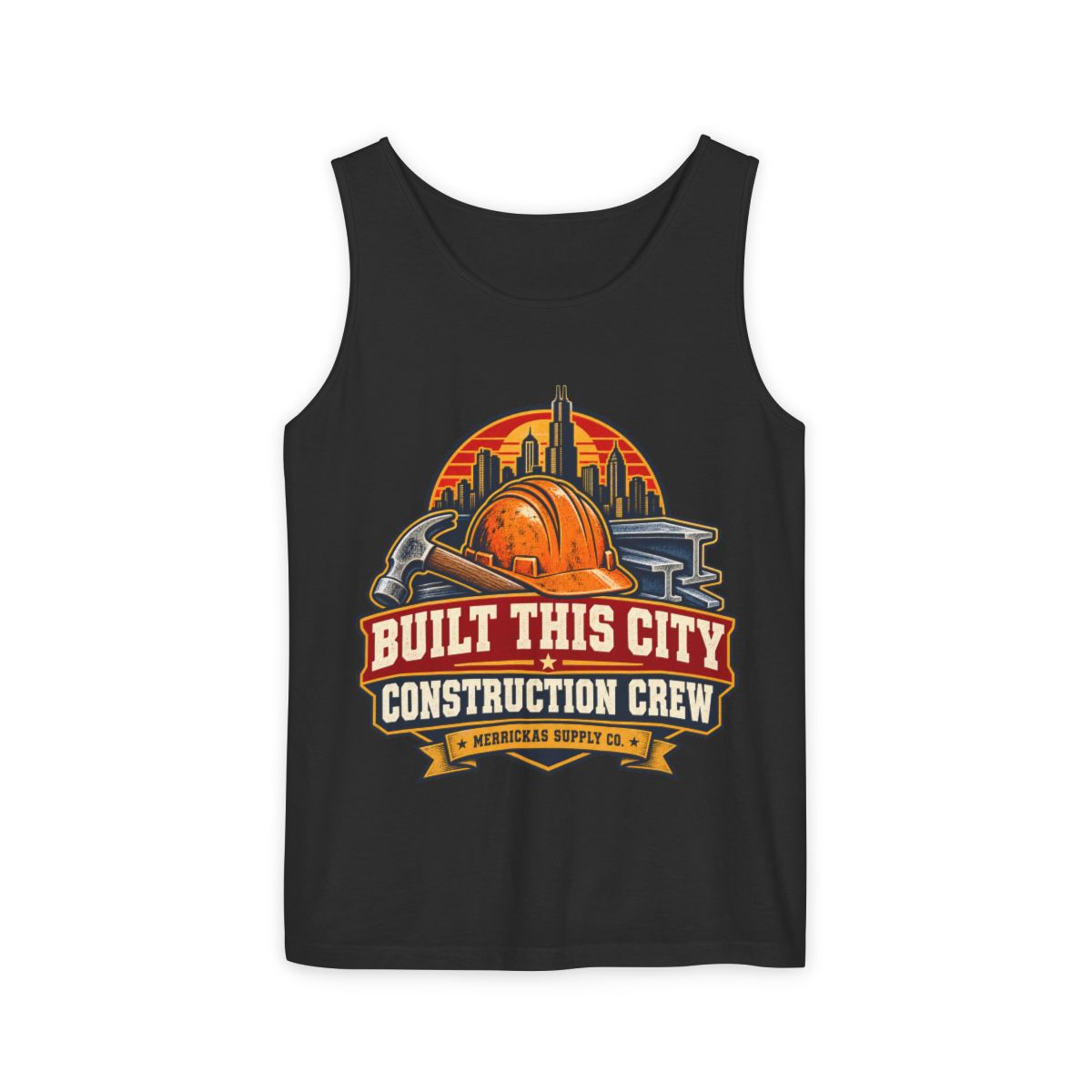 Built This City Garment-Dyed Tank