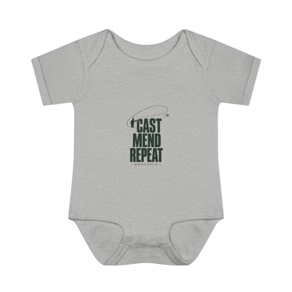 Cast Mend Repeat Baby Onesie