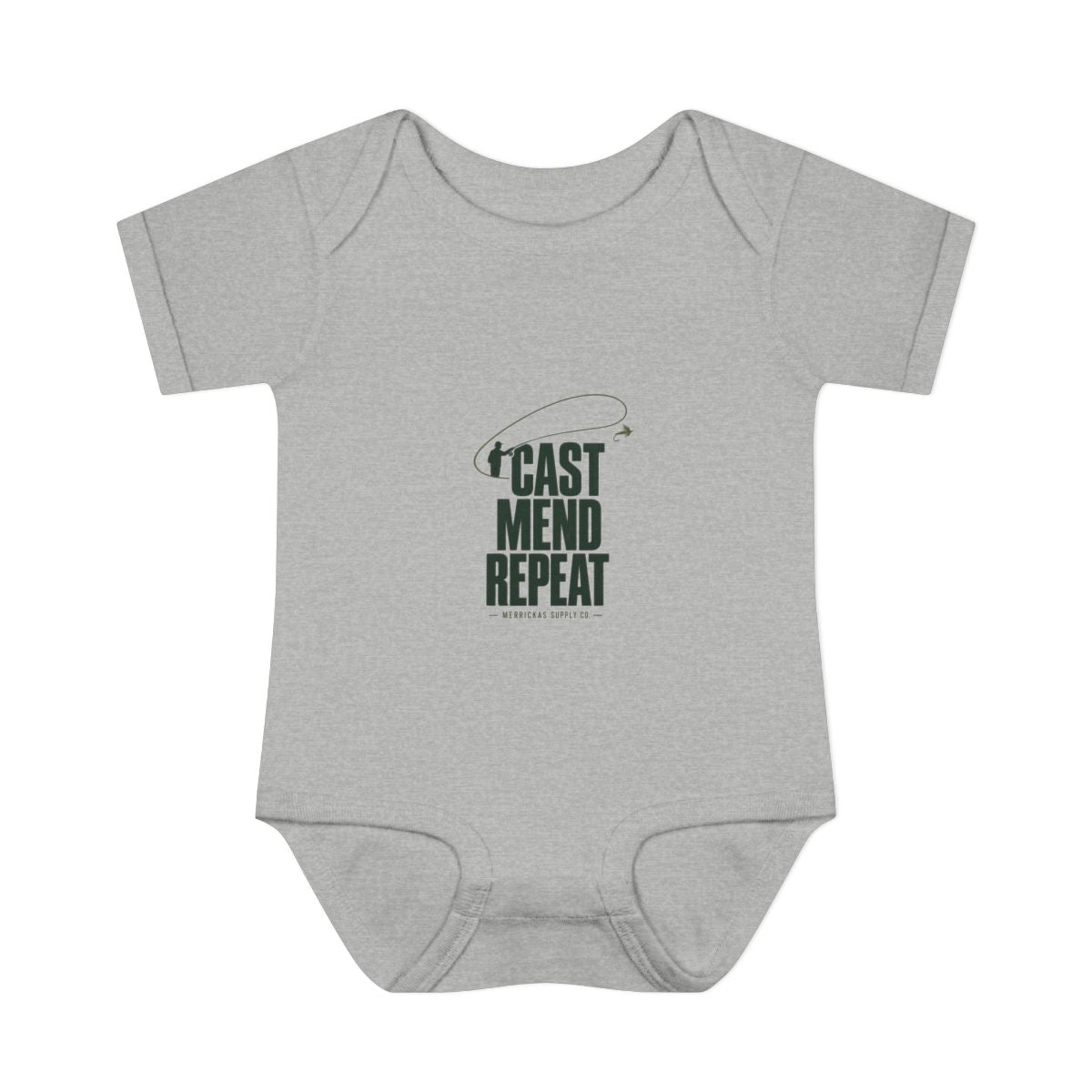 Cast Mend Repeat Baby Onesie