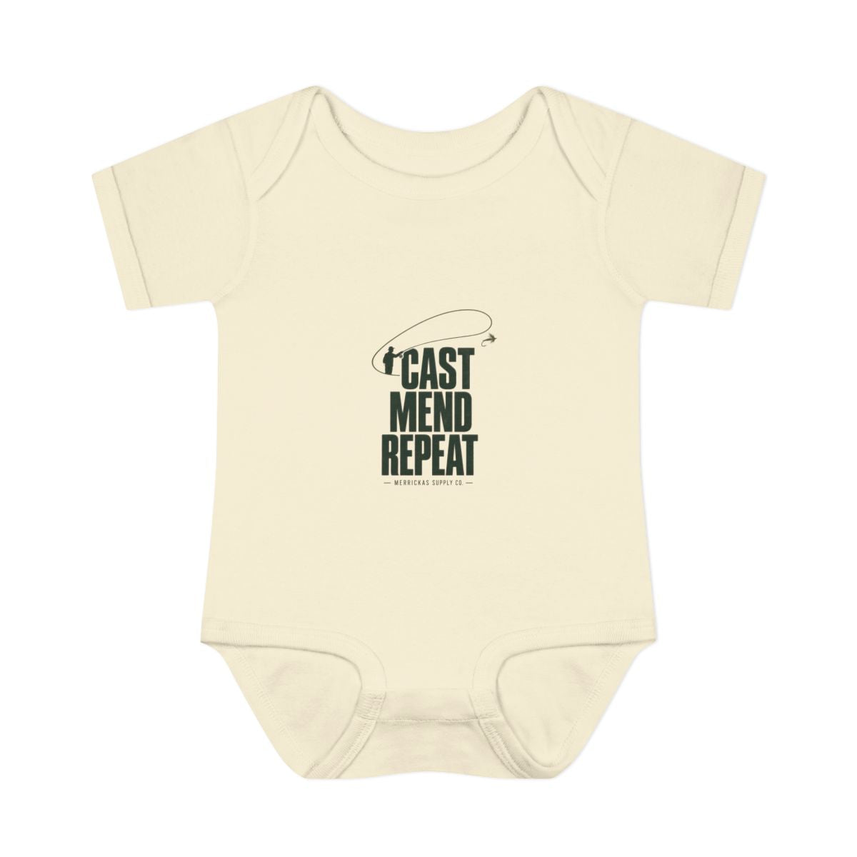 Cast Mend Repeat Baby Onesie